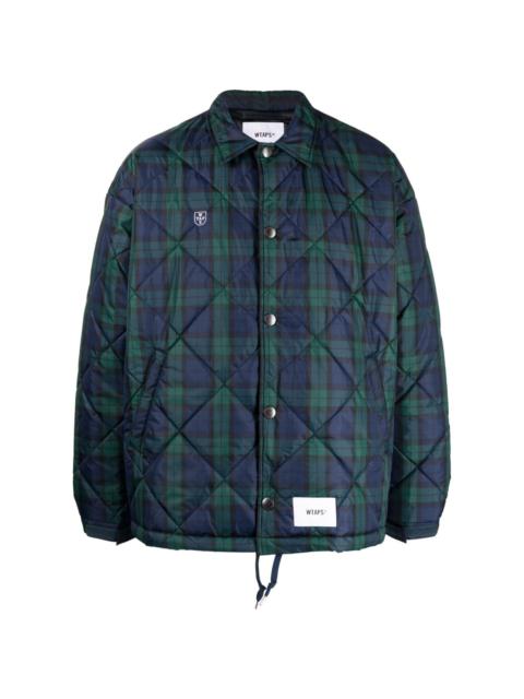 logo-patch checked jacket