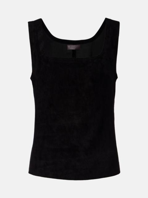 STOULS Edie suede tank top
