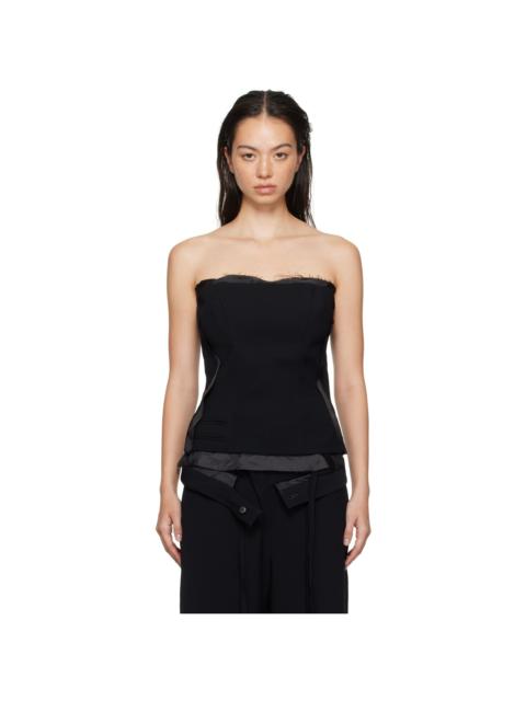 OTTOLINGER Black Suit Corsage Top