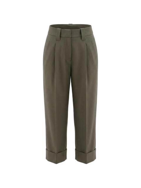 Brunello Cucinelli Brunello Cucinelli Pleated-detail Turn-up Trousers