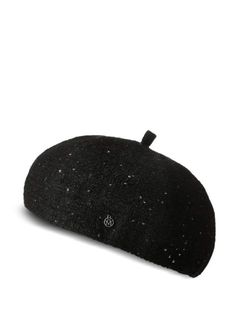 MAISON MICHEL Maison Michel Sequin-embellished Hat