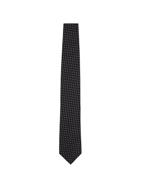 TOM FORD Black Micro Dot Weave Tie