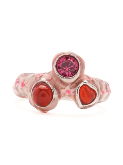 Collina Strada PINK FLOWERS FLORENCE RING