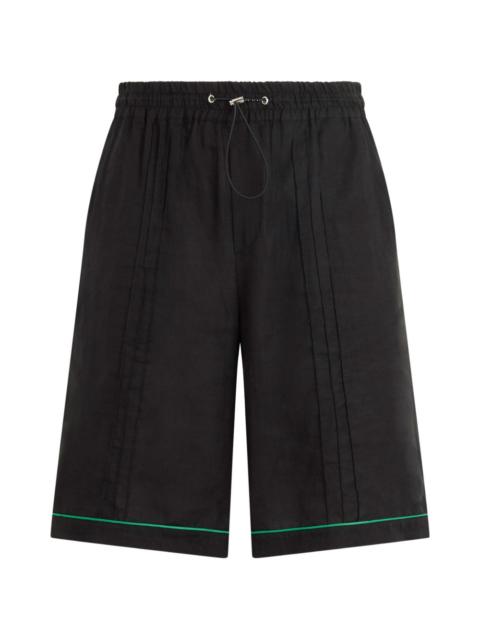 PHILIPP PLEIN drawstring pleated shorts
