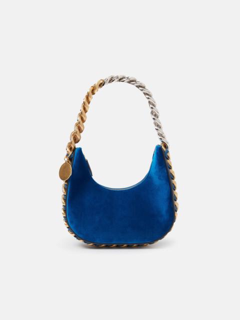 Stella McCartney Frayme Mini Velvet and Crystal Chain Shoulder Bag