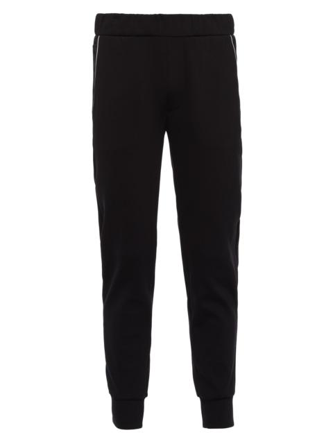 Prada Men's Sweatpants With Re-Nylon Details - Black