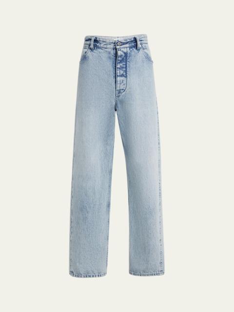 Jil Sander Men's Relaxed-Fit Acid Wash Jeans