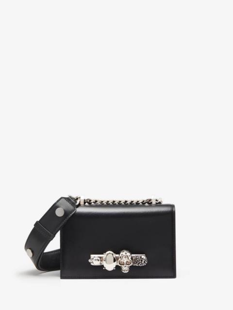 Alexander McQueen Women's The Biker Mini Jewelled Satchel in Black