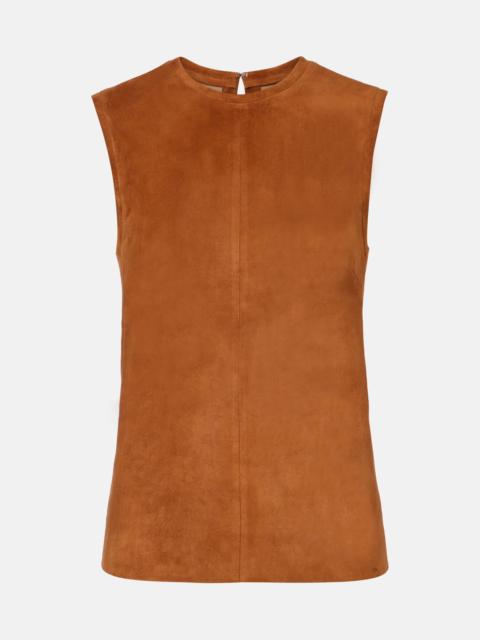 STOULS Miuccia suede top