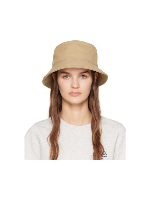 A.P.C. Beige Thais Bucket Hat