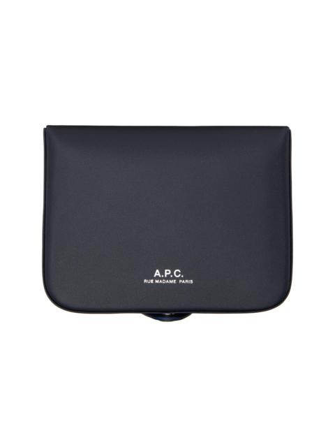 A.P.C. Navy Josh Coin Wallet
