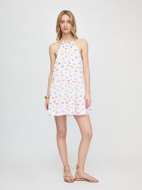 Hill House Home The Sol Tunic Dress - White Rainbow Fish