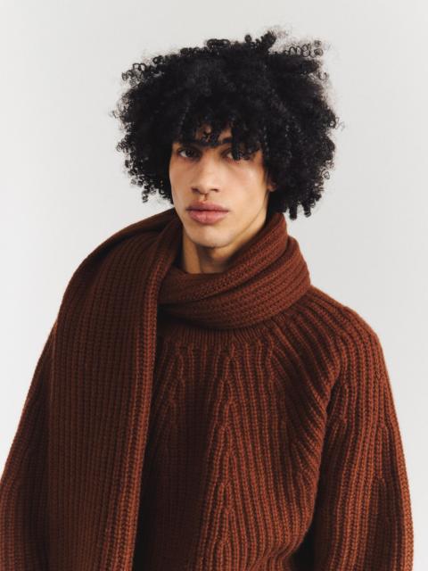CASEY/CASEY PANNOCCHIA SCARF - WOOLY 2 - TAN