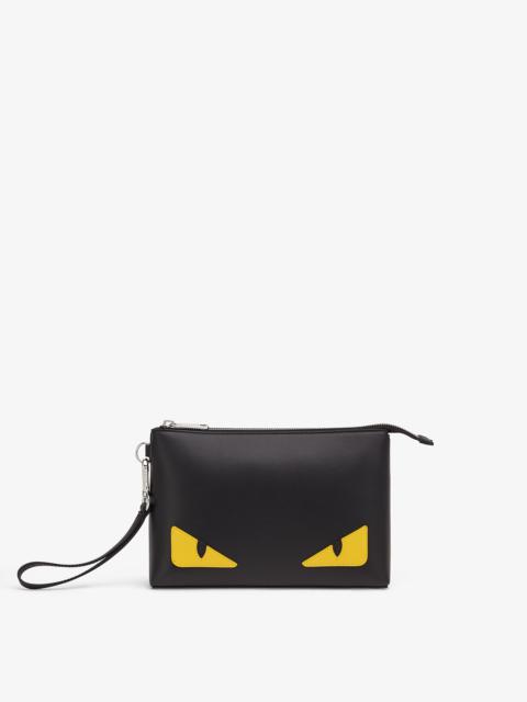 FENDI Black leather pochette