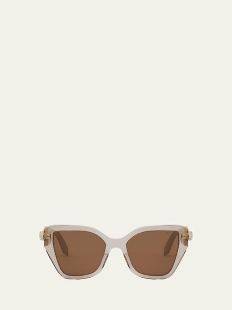BVLGARI Serpenti Acetate Butterfly Sunglasses