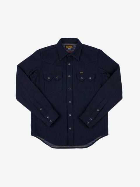Iron Heart IHSH-368-IND 14oz Double Cloth Western Shirt - Indigo