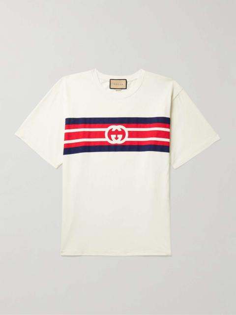 GUCCI Logo-Print Cotton-Jersey T-Shirt