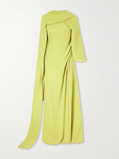 MARMAR HALIM Draped Crepe Gown