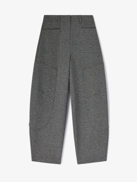 GANNI TROUSERS IN GREY SUITING