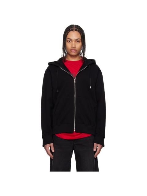mastermind JAPAN Black OG Embroidery-Ish Zip-Up Hoodie