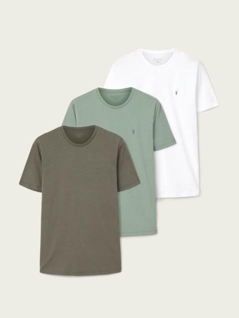 ALLSAINTS BRACE BRUSHED COTTON T-SHIRTS 3 PACK