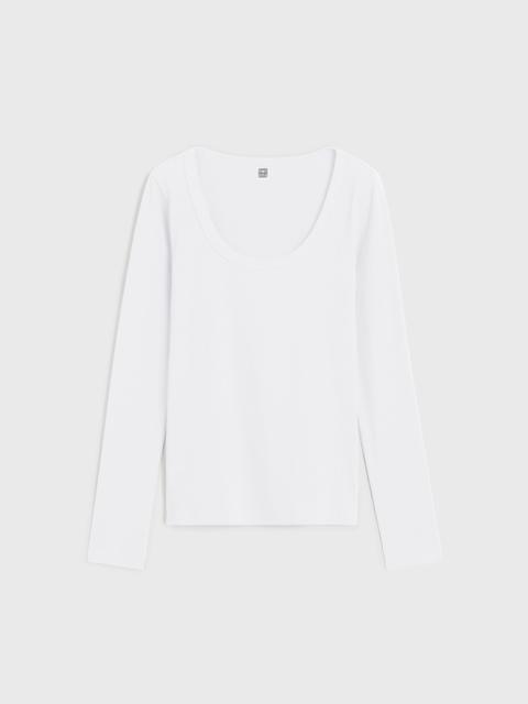 Classic rib top white