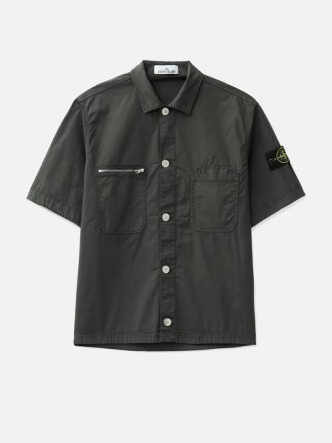 SUPIMA® COTTON TWILL STRETCH-TC SHORT-SLEEVE OVERSHIRT