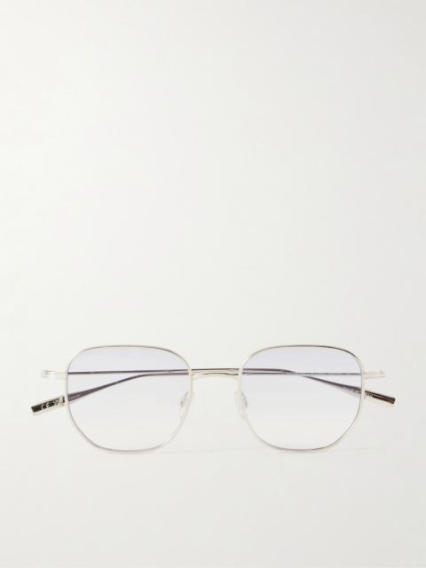 BARTON PERREIRA Revere square-frame platinum-tone titanium sunglasses Silver