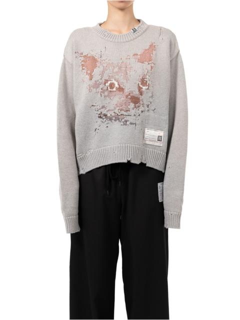 Maison MIHARAYASUHIRO Cat Jacquard Knit Sweater