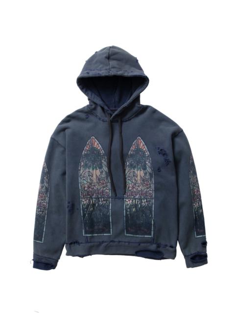 WHO DECIDES WAR FADED HOODED PULLOVER