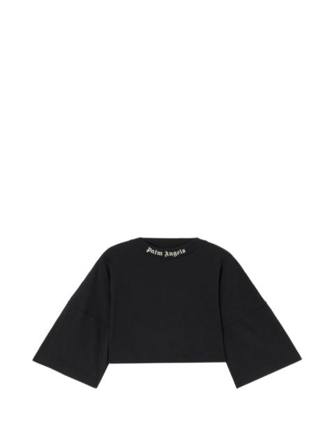Palm Angels cropped logo T-shirt