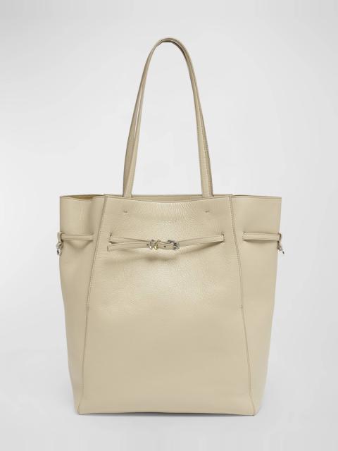 Givenchy Voyou Medium North-South Tote Bag in Tumbled Leather