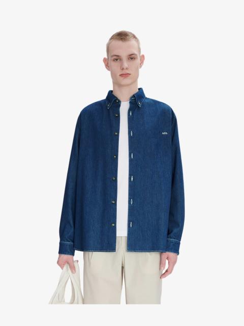 A.P.C. MATHIAS LOGO SHIRT