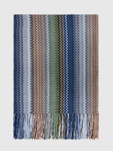 Missoni Zig zag wool-blend scarf with fringes