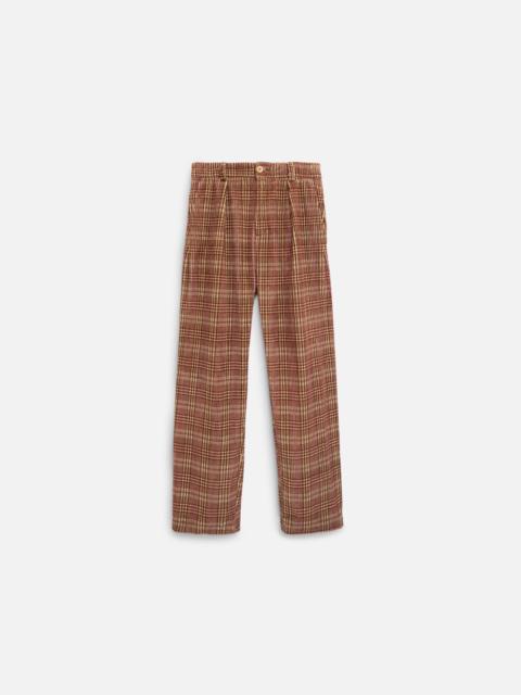 The Elder Statesman JOCKY PLAID CORD PANT