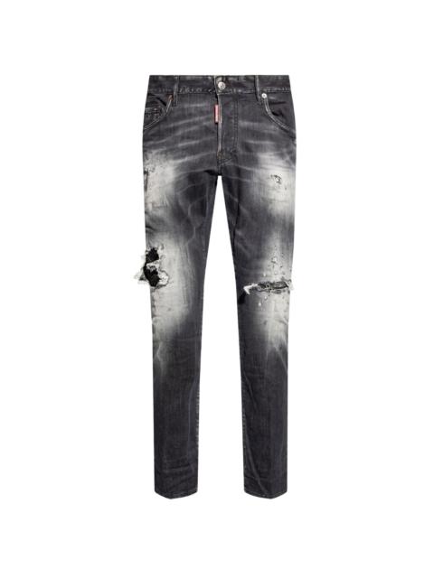 DSQUARED2 distressed straight-leg jeans