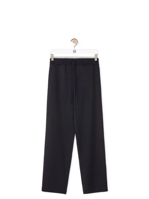 Loewe Rib waist drawstring trousers in wool