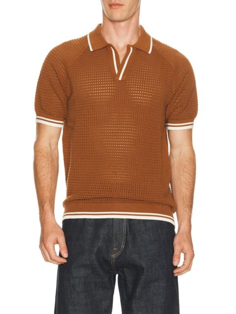 PERCIVAL Casa Martini Knitted Tennis Polo