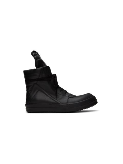 Rick Owens Black Geobasket Sneakers