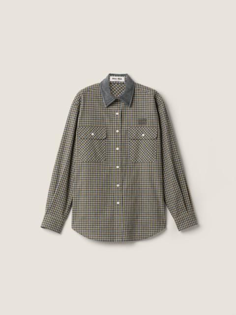 Miu Miu Checked flannel shirt