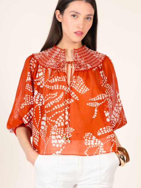 Poupette St Barth Blouse Ysee - Paprika Austral