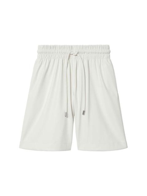 Proenza Schouler faux-leather elasticated drawstring shorts