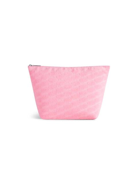 BALENCIAGA Women's Jumbo Medium Pouch Bb Monogram Sponge Fabric in Pink