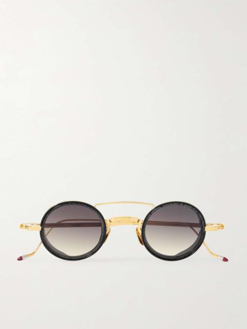 JACQUES MARIE MAGE Ringo 2 Round-Frame Gold-Tone and Acetate Sunglasses