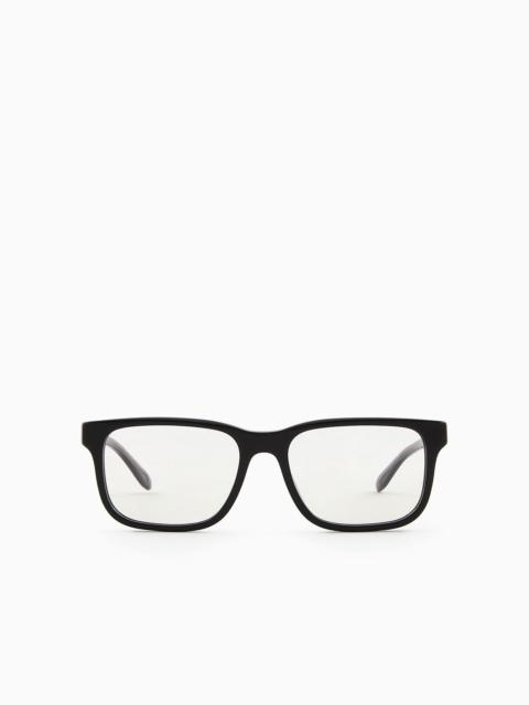 Men’s rectangular glasses Asian fit