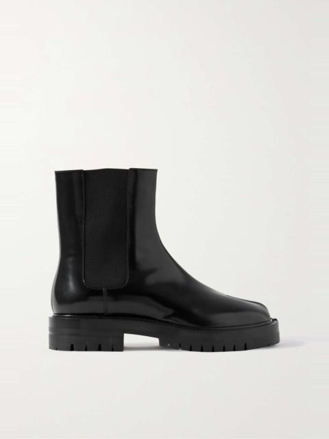 Maison Margiela Tabi County split-toe patent-leather Chelsea boots