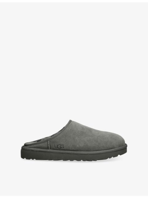 UGG Classic Slip-On Suede and Shearling Slippers