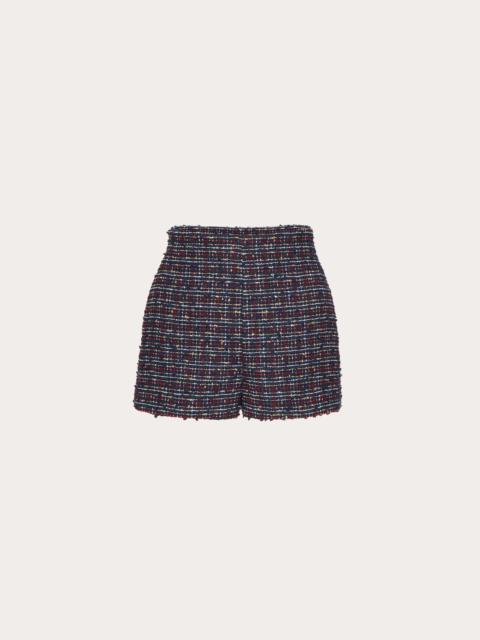 Valentino COTTON COLOR TWEED SHORTS