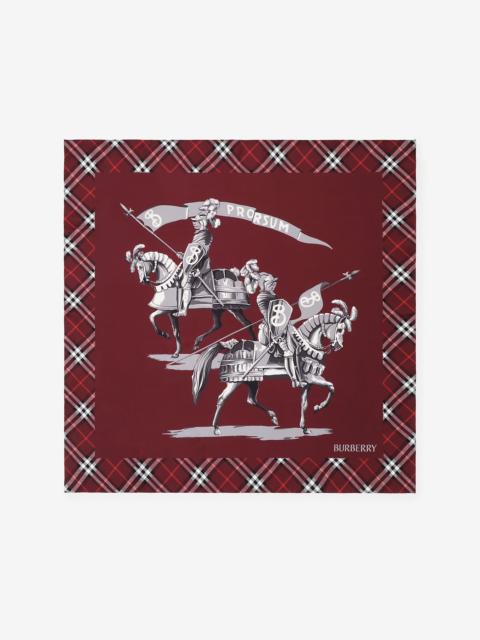 Burberry Archive Knight Silk Scarf