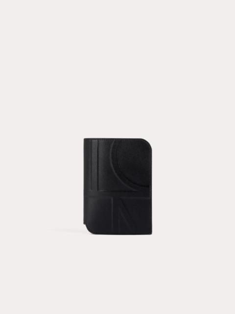 Totême Monogram leather passport holder black